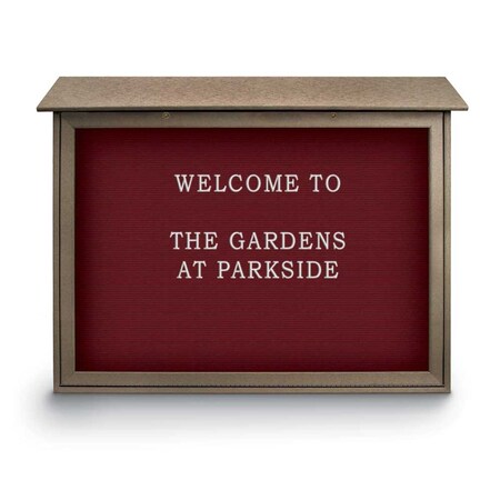 United Visual Products Indoor Enclosed Combo Board, 48"x36", White Frame/White Porcelain & Surf UVCB4836W-WHTPORC-SURF